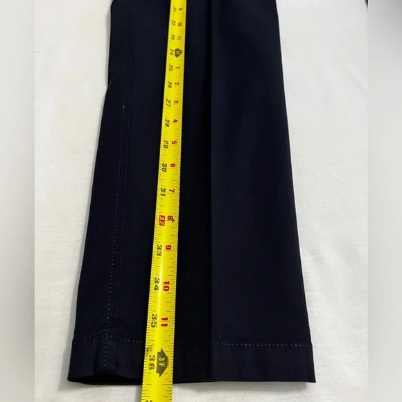 Talbots Dark Navy Girlfriend Chino Petites 12P Relaxed Straight Leg Pant Office - Picture 6 of 10